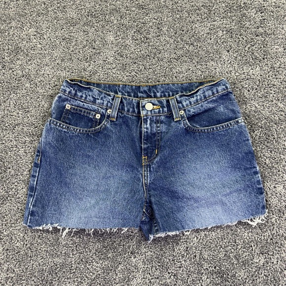 Polo Ralph Lauren Pants - Polo Ralph Lauren Shorts Womens 5/6 Blue Denim Cut Off Raw Hem Summer Casual